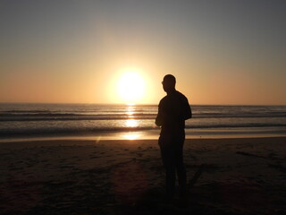 Sunset on the Skeleton Coast, Namibia