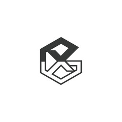 XG or GX logo and icon design