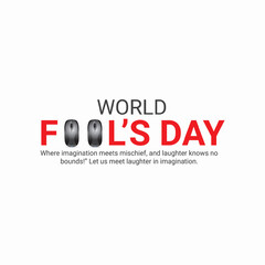 April Fools' Day. April Fools' Day creative ads Design concept, 3d illustration