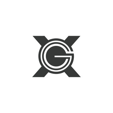 GX, XG, X AND G Abstract initial monogram letter alphabet logo design
