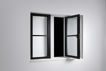 open window in a wall