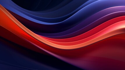Abstract wavy folds background. 3d wallpaper with curved gradient lines. Close up