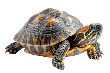 Fototapeta premium side view of turtle isolated on transparent background ,generative ai