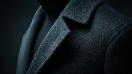 Close-up of minimalist couture, highlighting impeccable tailoring and understated glamour.