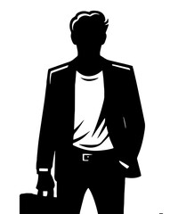 Man Vector Silhouette Large Collection