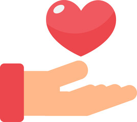 hand holding heart
