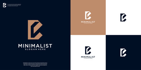 Abstract Monogram B or B C Letter Design Concept for Branding © pardiJP