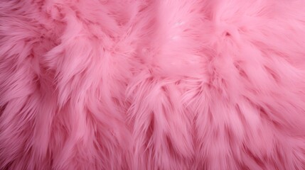 Obraz premium Close-up of Glamour vibrant pink texture of soft fur. Dyed animal fur. Concept is Softness, Comfort and Luxury. Can be used as Background, Fashion, Textile, Interior Design