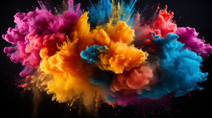 Fototapeta premium Radiant Color Explosion Abstract Art