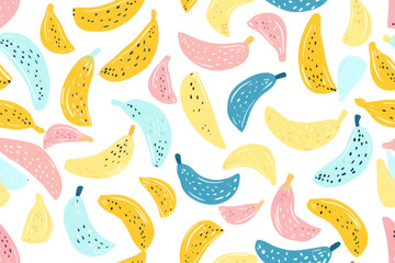 Obraz premium Seamless Pastel Fruit Pattern for Design