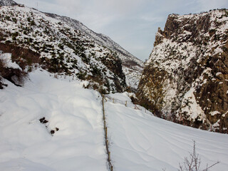In winter, Kure Mountain National Park, Drahna Valley, Ulus, Bartın, Turkiye