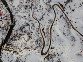 In winter, Kure Mountain National Park, Drahna Valley, Ulus, Bartın, Turkiye