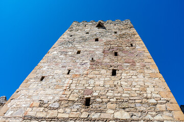 Medieval castle Ananuri in the Caucasus mountains of Georgia