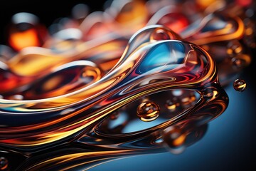 glossy engine oil background, stretching infinitely with the liquid's surface reflecting the surroundings