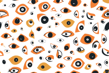 Pastel Halloween Seamless Pattern Design