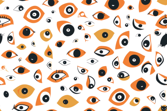 Pastel Halloween Seamless Pattern Design