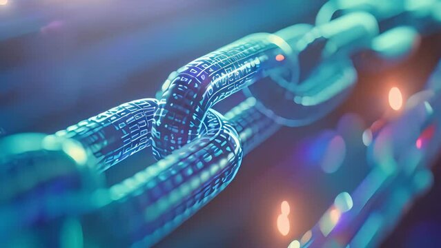 Blockchain image. explanation of how blockchain works. cryptocurrencies in today's world. Generative AI