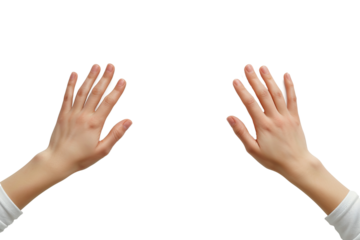 people hands transparent