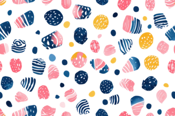 Pastel Candies Seamless Pattern for Design