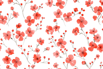 Pastel Floral Seamless Pattern Design