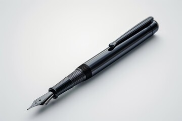 The elegant fountain pen gracefully glides across the page, leaving a trail of refined thoughts and precise marks, a symbol of productivity and sophistication in the realm of office supplies