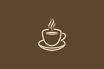 Obraz premium A hand-drawn sketch of a coffee cup exuding artistic flair and unique design, showcasing the perfect blend of illustration and creativity