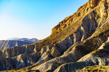 Mountain view. Tabernas desert in Spain