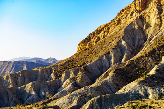 Mountain view. Tabernas desert in Spain