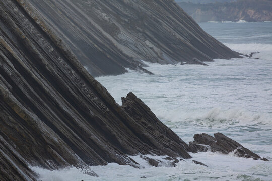Cliffs in Biaritz