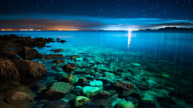 A Body of Water With Rocks © Pavlo