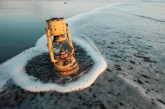 lantern, light, shadow, darkness, light and shadow, signpost, direction, way, god, spirit, water, beach, point, lead, lantern by the sea, 