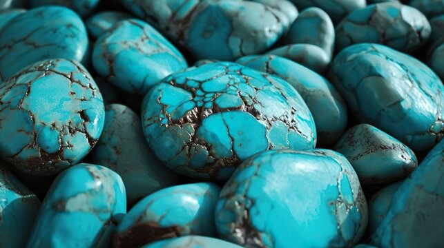 Gemstone Turquoise Closeup, Wallpaper, background. 