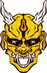 Oni Hannya Mask art 3 - Full Details