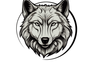 black and white animal transparent PNG 