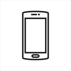 smartphone vector icon line template