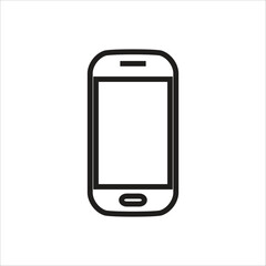 smartphone vector icon line template