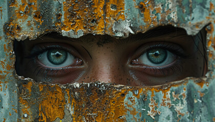 hiding, social anxiety, shame and fear concept image 