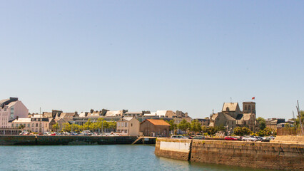 Fototapeta na wymiar Cherbourg Harbor in Normandy, France