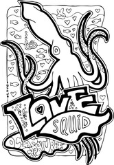 Ocean animals coloring book vector page. Colouring pages set for adults and kids. Cute sea creatures, fish. Underwater life. Vacation holiday theme. Hand drawn illustration, cartoon style line drawing