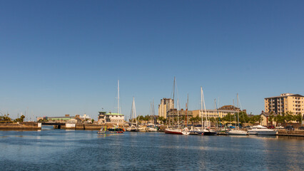 Fototapeta premium Cherbourg Harbor in Normandy, France