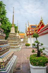 Beautiful Wat Pho Temple of Reclining Buddha in Bangkok, Thailand
