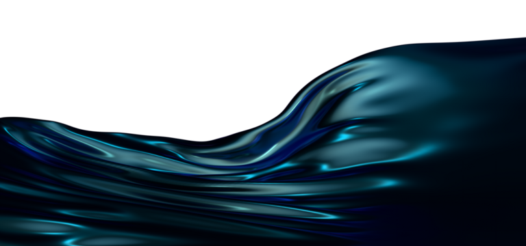 Creative Abstract technology blue background with 3d concept. abstract particles blue wave minimalist