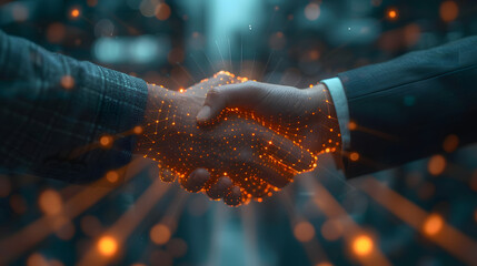 businassman handshake for business