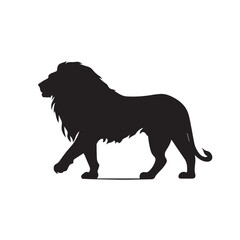 Obraz premium lion silhouette vector
