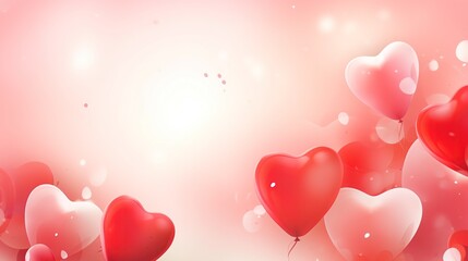Na zdjęciu widać krople w kształcie serc unoszące się w powietrzu, zapewne związane z walentynkami, kochaniem i romansem.