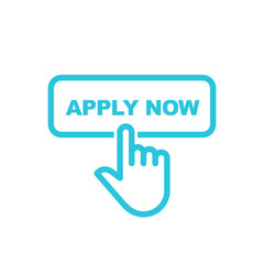 Apply now button. From blue icon set.