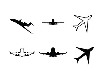 airplane transport icon for business corporate offices and websites
