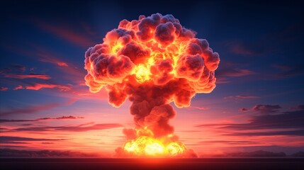 Majestic Sunset Nuclear Explosion