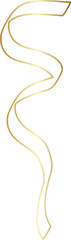 Golden ribbon line shiny gradient, party, holiday, event