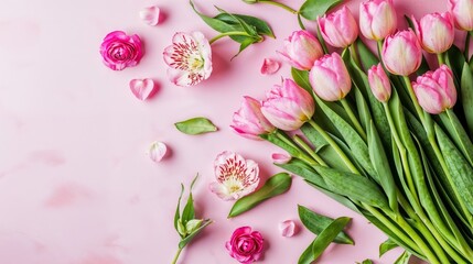 Valentines Day background. Love wallpaper. Empty space for text.